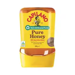 Woolworths Capilano 100% Pure Australian Honey Squeeze 340g offer