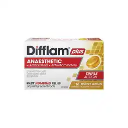 Woolworths Difflam Plus Anaesthetic Lozenges Pk 16 offer