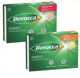 Coles Berocca Energy Effervescents 45 Pack^ offer