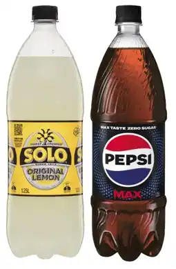 Coles Pepsi or Solo Soft Drink 1.25 Litre offer