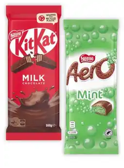Coles Nestlé Block Chocolate 118g-180g offer