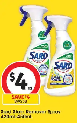 Coles Sard Stain Remover Spray 420mL-450mL offer