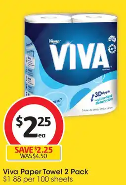Viva Paper Towel 2 Pack