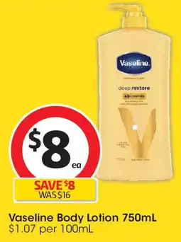 Vaseline Body Lotion 750mL