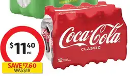 Coles Coca-Cola Soft Drink 12x300mL offer