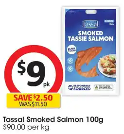 Coles Tassal Smoked Salmon 100g offer