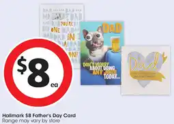 Coles Hallmark $8 Father's Day Card offer
