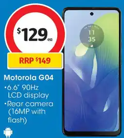 Coles Motorola G04 offer