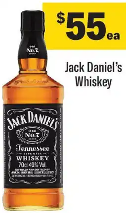 Coles Jack Daniel's Whiskey offer