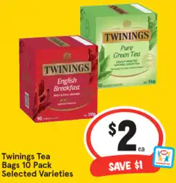 IGA Twinings Tea Bags 10 Pack offer
