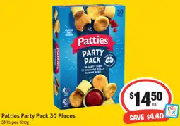 IGA Patties Party Pack 30 Pieces offer