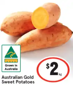 IGA Australian Gold Sweet Potatoes per kg offer