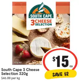 IGA South Cape 3 Cheese Selection 320g offer