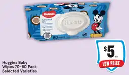 IGA Huggies Baby Wipes 70-80 Pack offer
