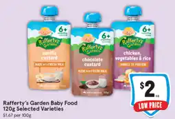 IGA Rafferty's Garden Baby Food 120g offer