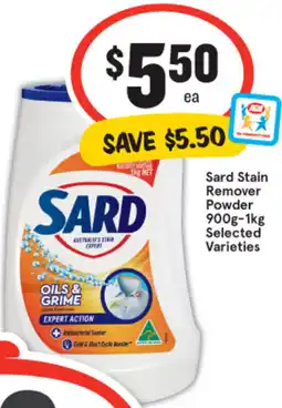 IGA Sard Stain Remover Powder 900g-1kg offer