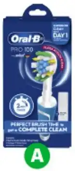 Woolworths Oral-B Pro 100 Electric Toothbrush offer