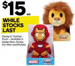 Woolworths Disney 6" Ooshies Plush offer