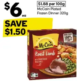 Woolworths McCain Plated Frozen Dinner 320g offer