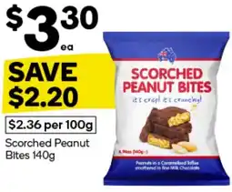 Scorched Peanut Bites 140g
