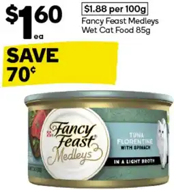 Woolworths Fancy Feast Medleys Wet Cat Food 85g offer