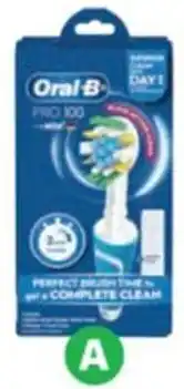 Woolworths Oral B Pro 100 Electric Toothbrush offer