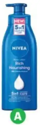 Woolworths Nivea Rich Nourishing Body Lotion 400ml offer