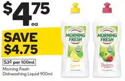 Woolworths Morning Fresh Dishwashing Liquid 900ml offer