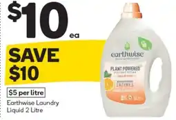 Woolworths Earthwise Laundry Liquid 2 Litre offer