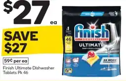 Woolworths Finish Ultimate Dishwasher Tablets Pk 46 offer