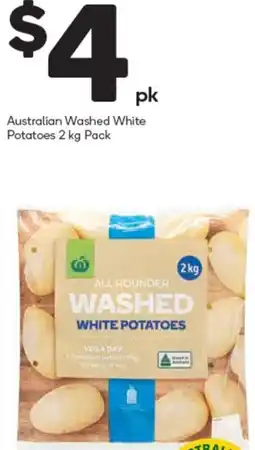 Woolworths Australian Washed White Potatoes 2 kg Pack offer
