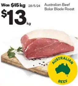 Woolworths Australian Beef Bolar Blade Roast offer