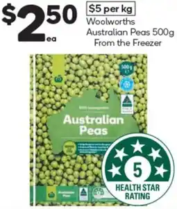 Woolworths Woolworths Australian Peas 500g offer