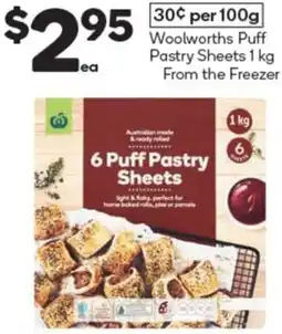 Woolworths Woolworths Puff Pastry Sheets 1 kg offer