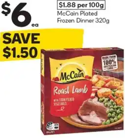 Woolworths McCain Plated Frozen Dinner 320g offer