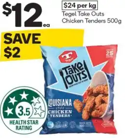 Woolworths Tegel Take Outs Chicken Tenders 500g offer