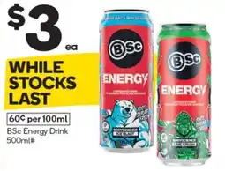 Woolworths BSc Energy Drink 500ml offer