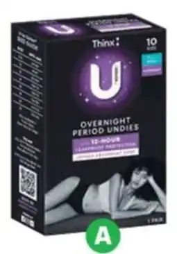 Woolworths U By Kotex Period Overnight Brief Pk 1 offer