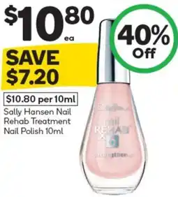 Woolworths Sally Hansen Nail Rehab Treatment Nail Polish 10ml offer