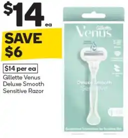 Woolworths Gillette Venus Deluxe Smooth Sensitive Razor offer