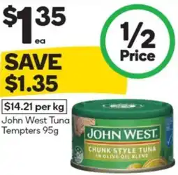 Woolworths John West Tuna Tempters 95g offer