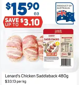 Foodland Lenard's Chicken Saddleback 480g offer
