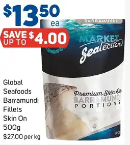 Foodland Global Seafoods Barramundi Fillets Skin On offer