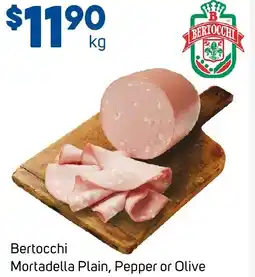 Foodland Bertocchi Mortadella Plain, Pepper or Olive offer