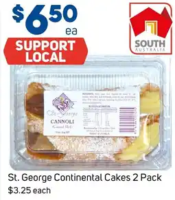 Foodland St. George Continental Cakes 2 Pack offer