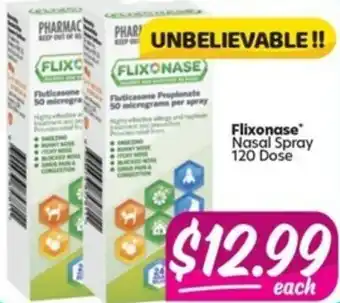 Flixonase Nasal Spray 120 Dose