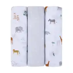 Target Large Organic Cotton Muslin Wraps, 3 Pack - Anko offer