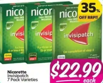 Your Discount Chemist Nicorette Invisipatch 7s offer