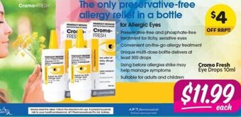 Your Discount Chemist Cromo Fresh Eye Drops 10ml offer