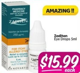 Your Discount Chemist Zaditen Eye Drops 5ml offer